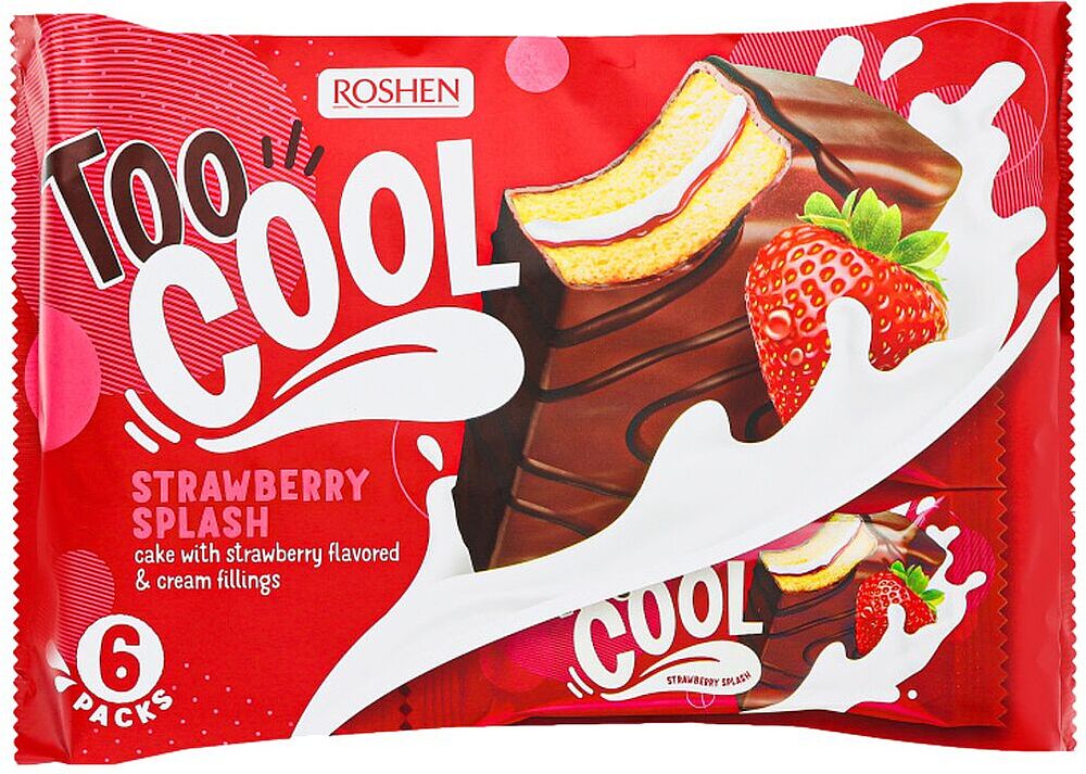 Biscuit with strawberry filling "Roshen Too Cool" 270g
