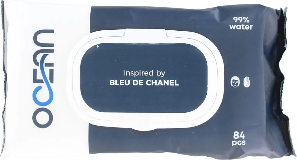Wet wipes "Ocean Bleu De Chanel" 84 pcs