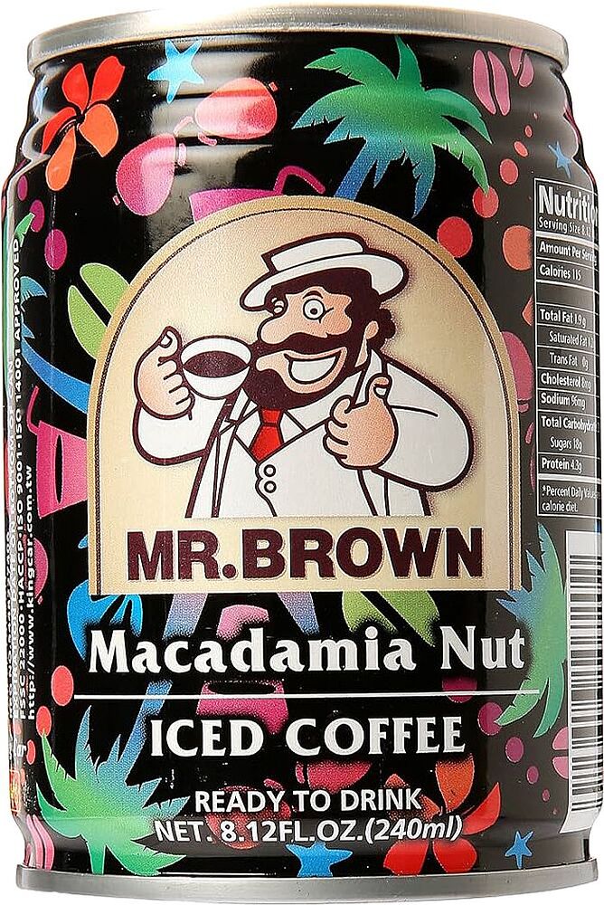 Кофе холодный "Mr.Brown Macadamia Nut" 240мл