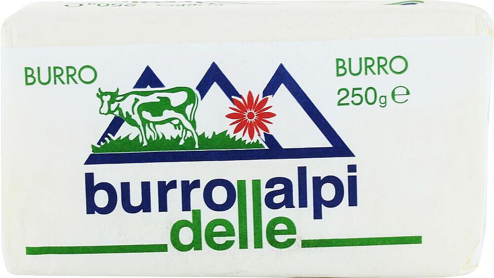 Масло сливочное "Burro" 250г, жирность: 82%
