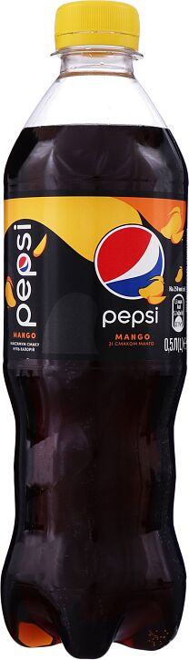Refreshing carbonated drink "Pepsi" 0.5l Mango