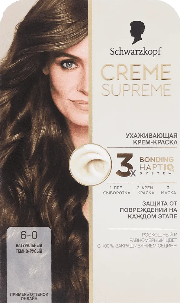 Մազի ներկ «Schwarzkopf Creme Supreme» №6-0
