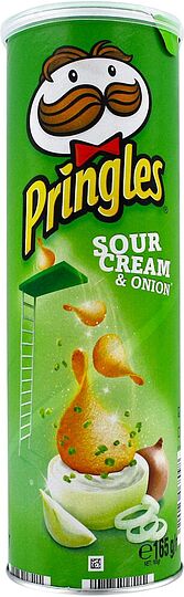 Չիպս թթվասերի և սոխի «Pringles» 165գ 