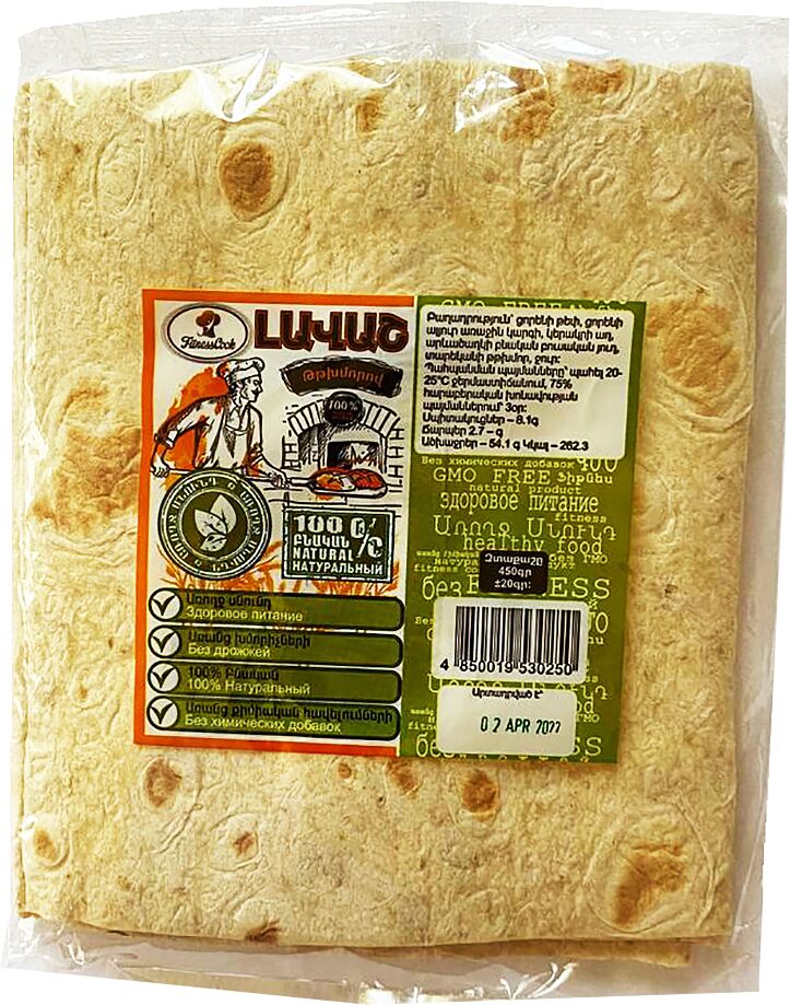 Lavash with wheat bran "Ftiness Cook" 250g
