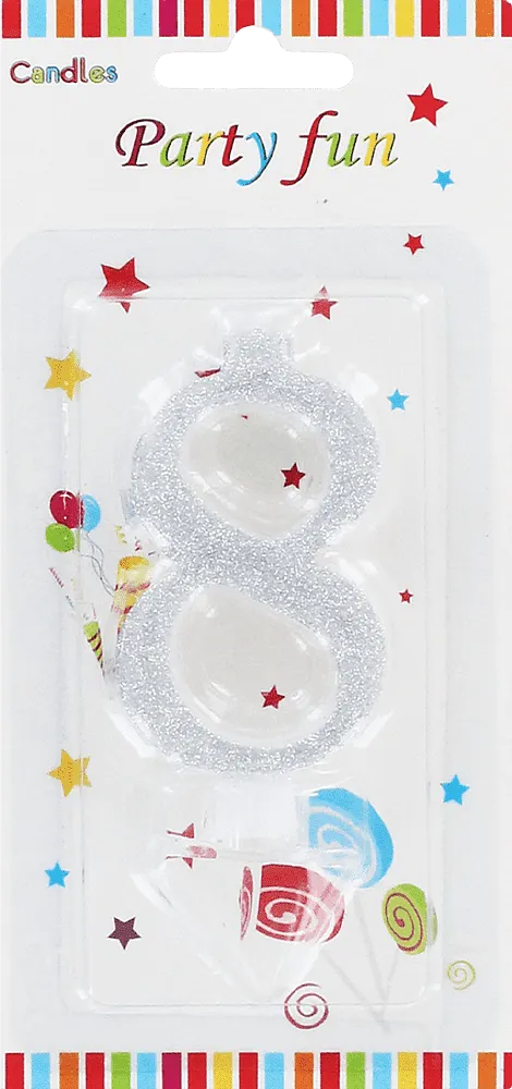 Birthday candle "Party Fun" N8

