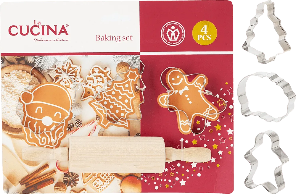 Christmas baking pan 4 pcs
