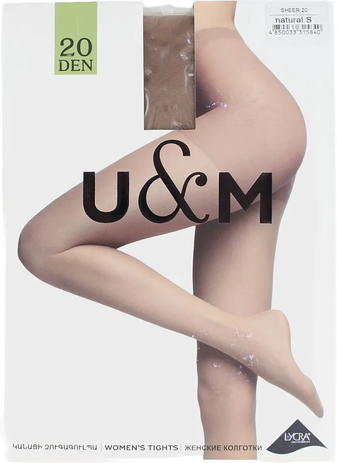 Tights "U&M 20 Den S" Natural
