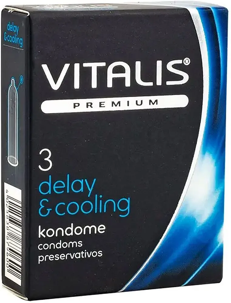 Condoms "Vitalis Delay & Cooling Effect" 3pcs