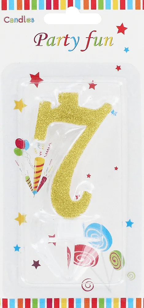 Birthday candle "Party Fun" N7
