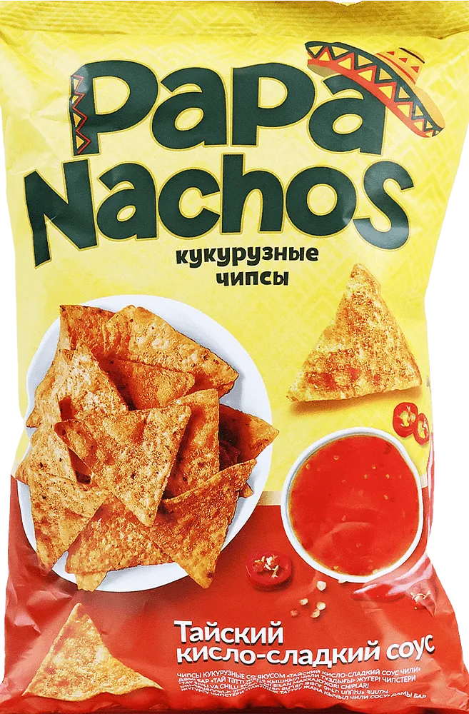 Chips with sweet & sour sauce "Papa Nachos Thai" 150g
