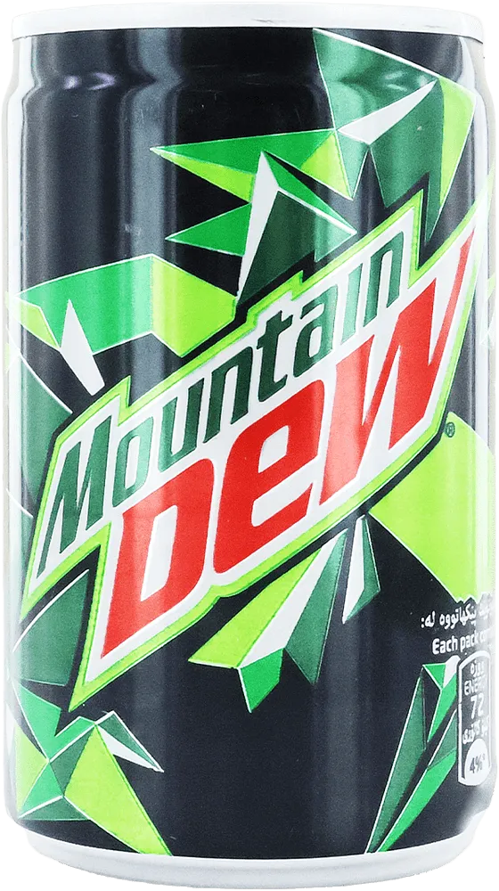Refreshing carbonated drink "Mountain Dew" 150ml
