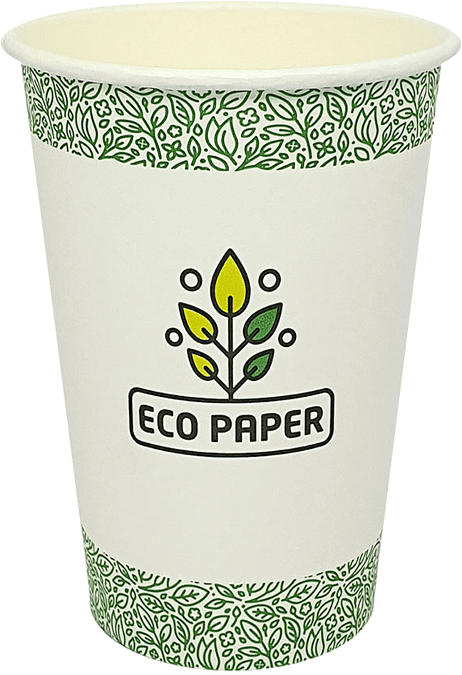 Բաժակներ թղթե, մեծ մեկանգամյա օգտագործման «Eco Paper» 6 հատ