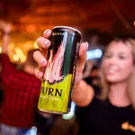 Energy carbonated guava flavored drink "Burn" 250ml