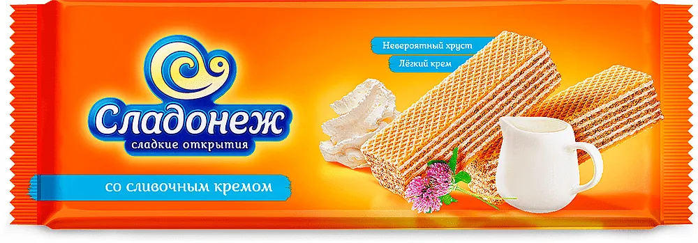 Вафли со сливочным кремом "Сладонеж"  270г