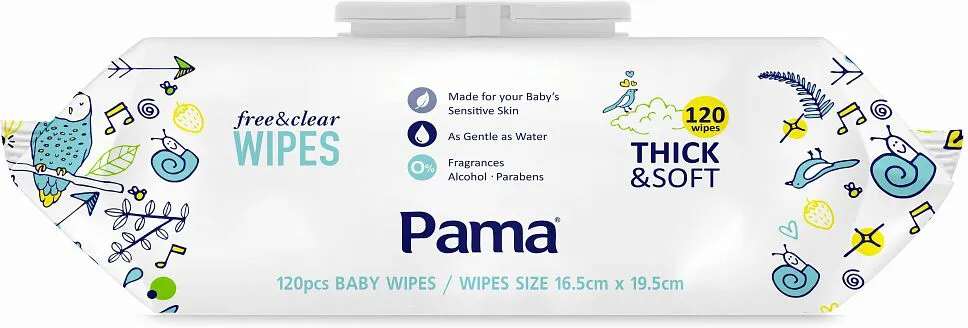 Baby wet wipes "Pama" 120 pcs.
