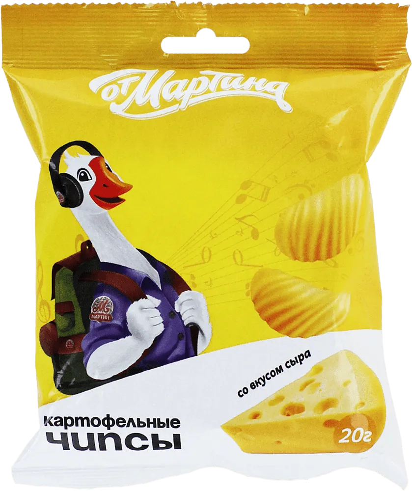 Cheese flavored chips "Ot Martina Cheese" 20g 