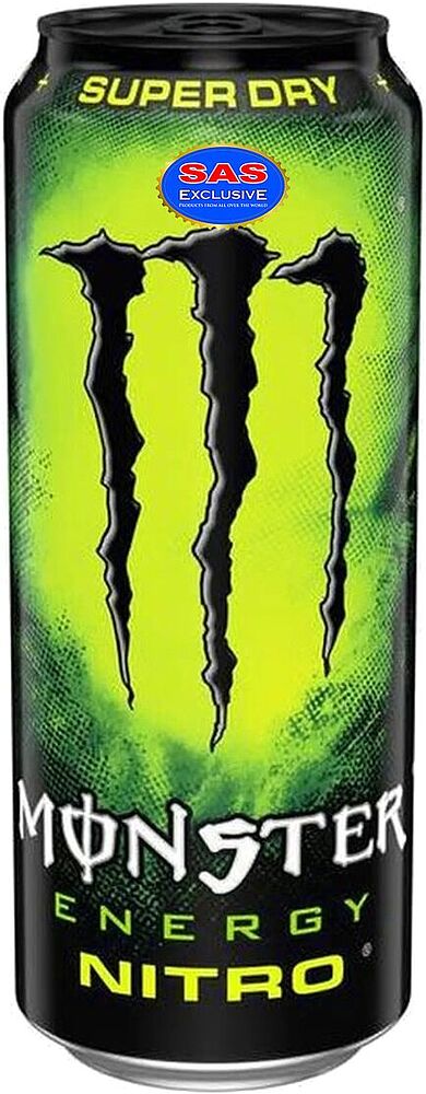 Էներգետիկ գազավորված ըմպելիք «Monster Nitro» 0.5լ 
