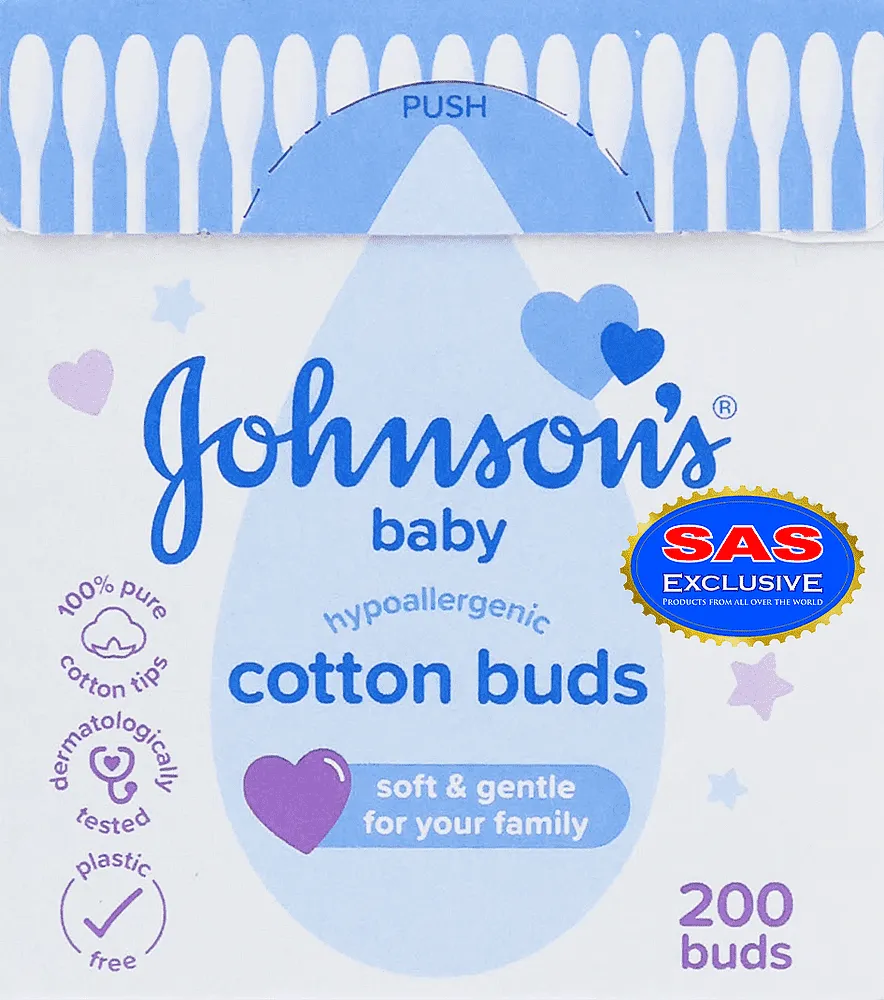 Cotton buds "Johnson's Baby" 200pcs.