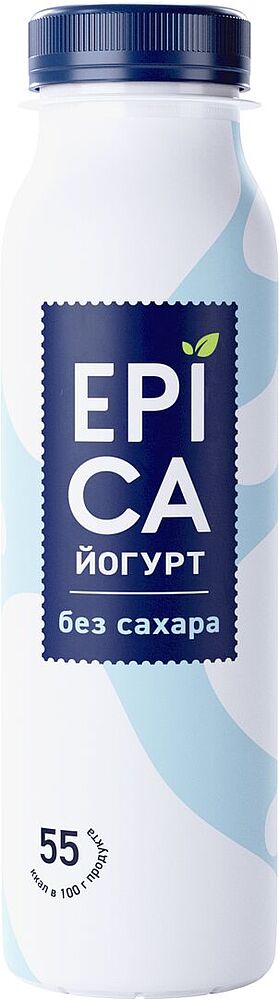 Йогурт питьевой натуральный "Epica" 260г, жирность: 2.9%