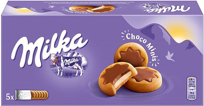 Թխվածքաբլիթ կաթնային միջուկով «Milka Choco Minis» 150գ