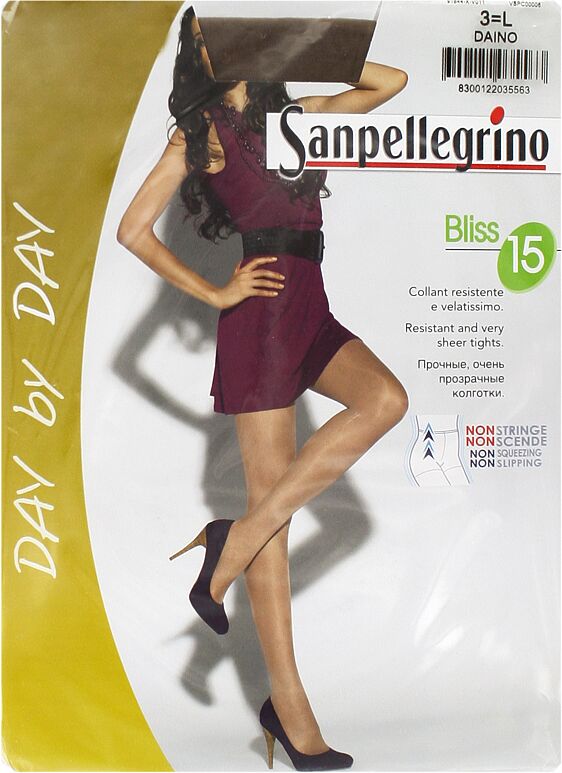 Tights "Sanpellegrino Day by Day Bliss 15 Den N3" Dark natural