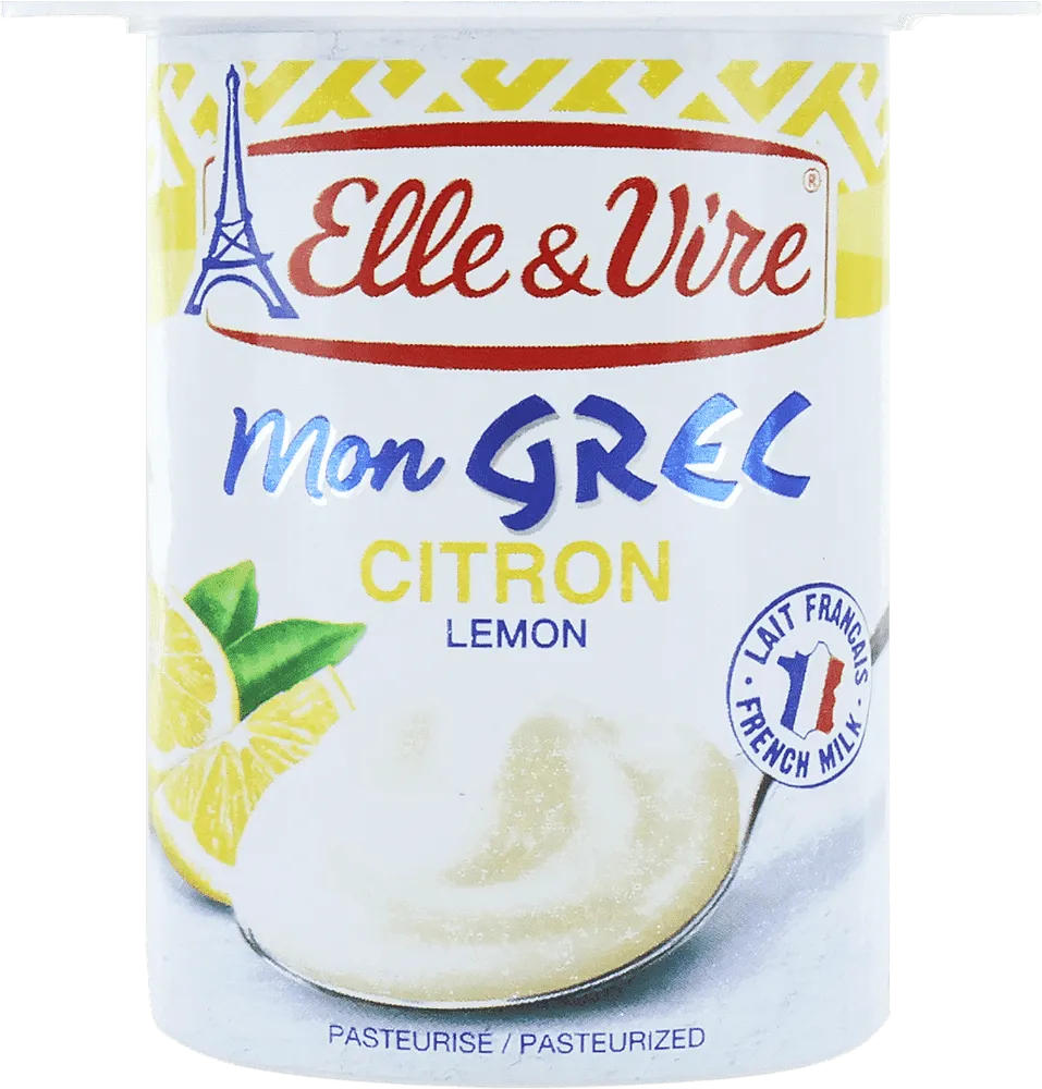 Աղանդեր կաթնային կիտրոնի «Elle & Vire Mon Grec Citron» 125գ
