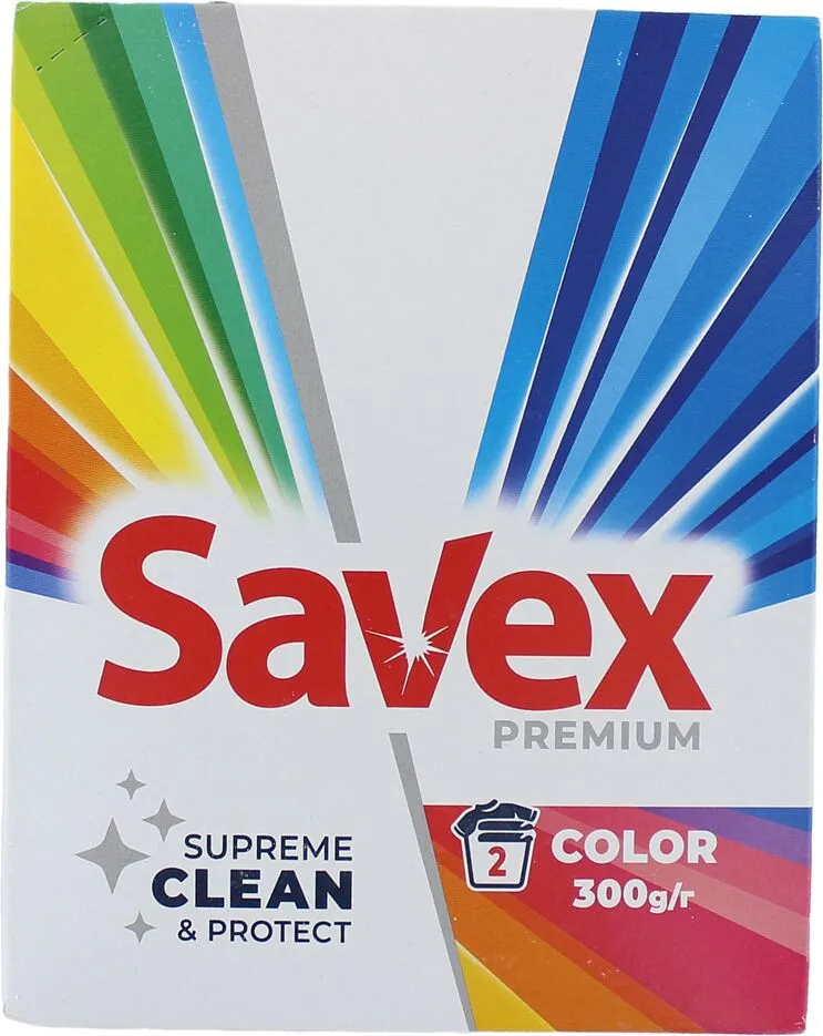 Լվացքի փոշի գունավոր «Savex Premium» 300գ 