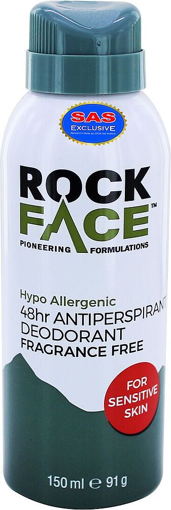 Հակաքրտինքային աէրոզոլային միջոց «Rock Face Hypo Allergenic» 150մլ

