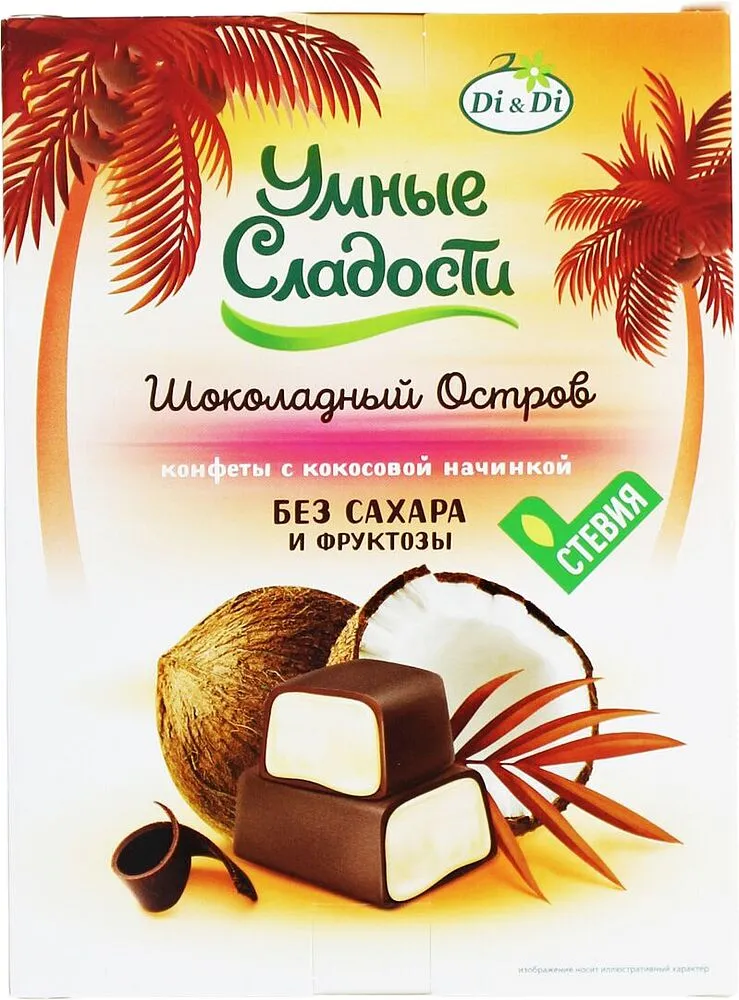 Chocolate candies with coconut filling "Di & Di" 90g
