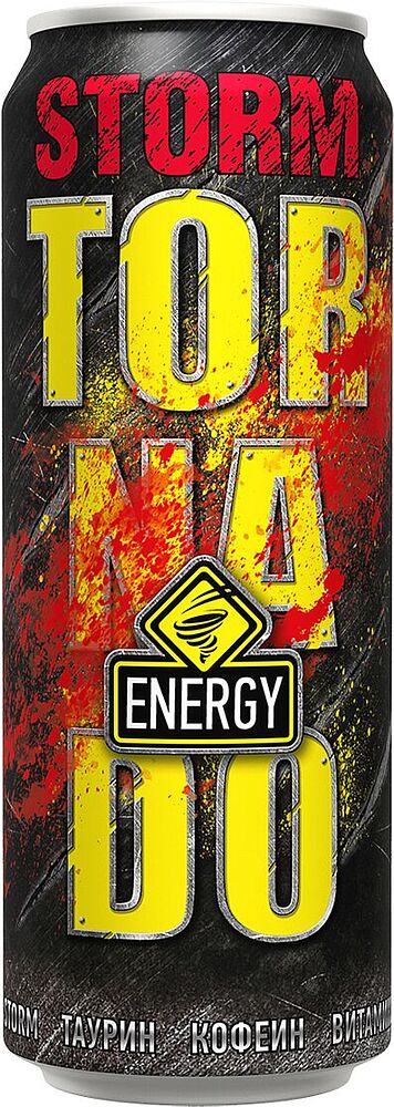 Energy carbonated drink "Tornado Storm" 0.25l