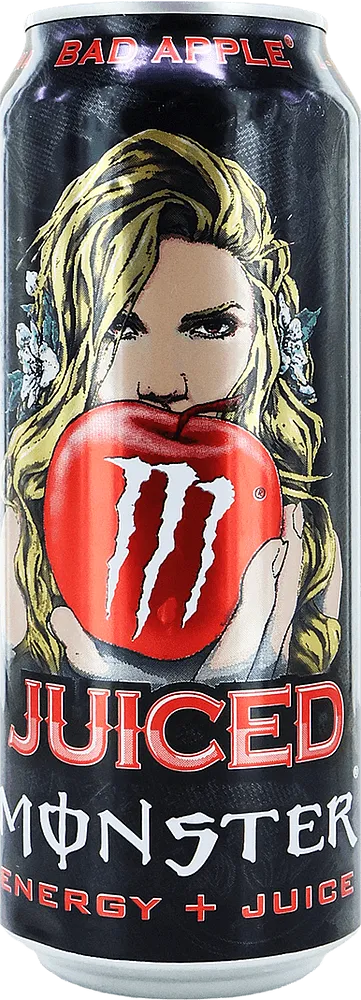 Էներգետիկ գազավորված ըմպելիք խնձորի «Monster Juiced Bad Apple» 500մլ
