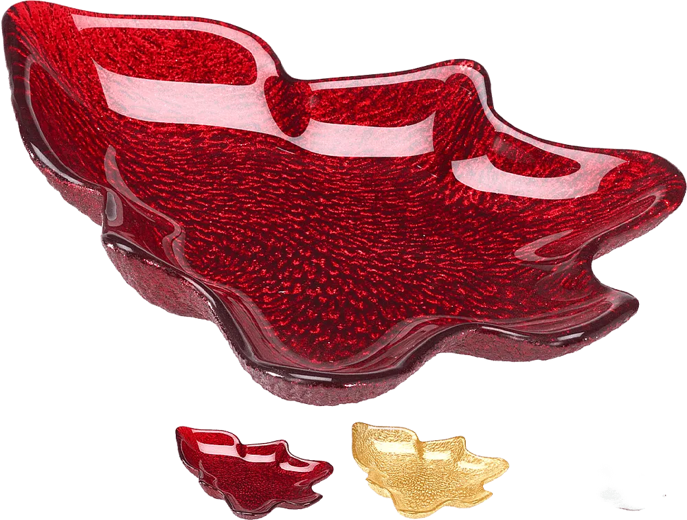Christmas glass plate 1 pcs
