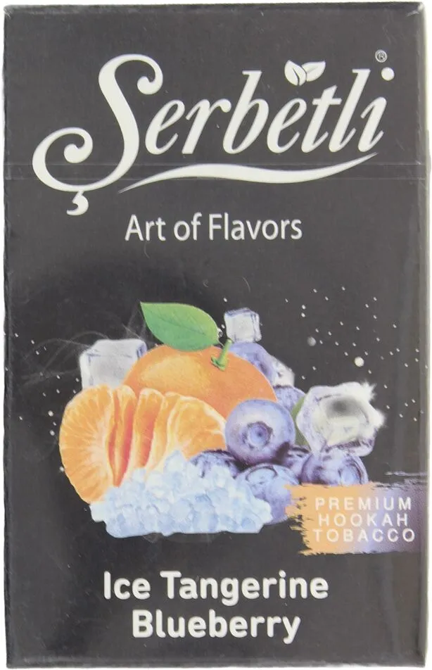Tobacco with ice tangerine & blueberry flavor "Serbetli" 50g
