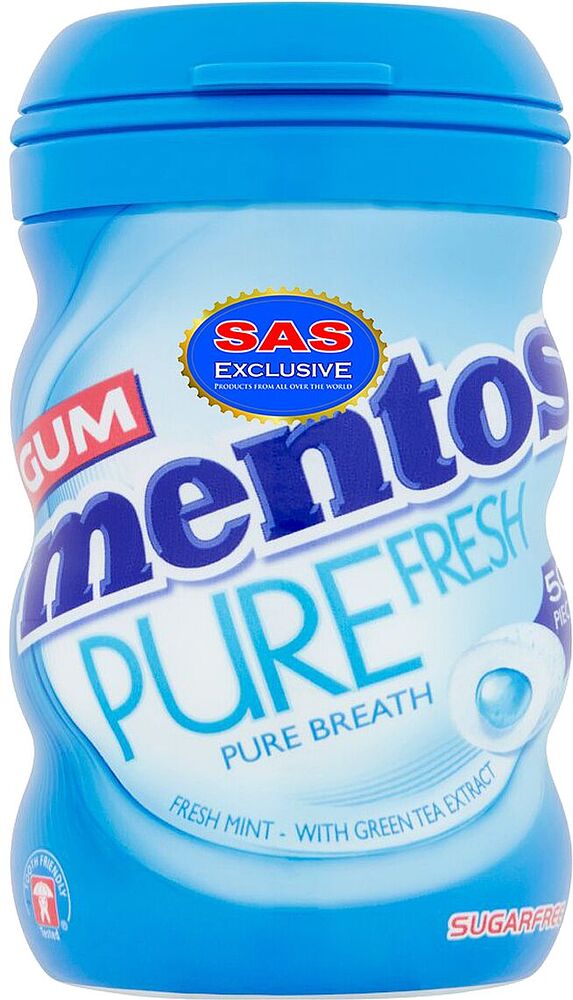 Жевательная резинка "Mentos Pure Fresh" 100г Мята