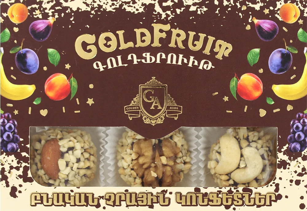 Candies of dried fruits natural "Gold Fruit" 160g