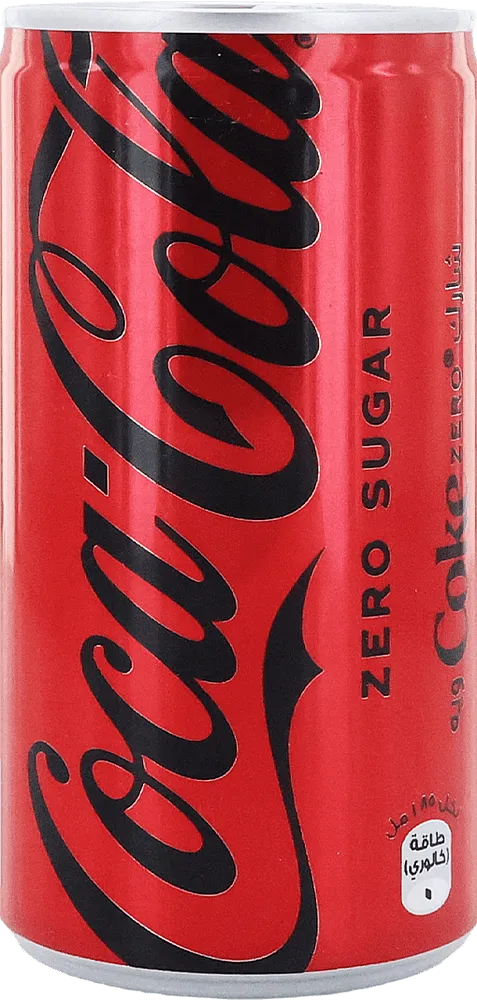 Refreshing carbonated drink "Coca Cola Zero" 185ml
