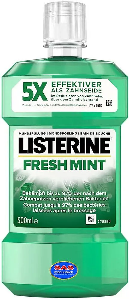 Mouth rinse "Listerine Fresh Mint" 500ml
