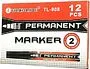 Colour markers "Permanent" 12 pcs