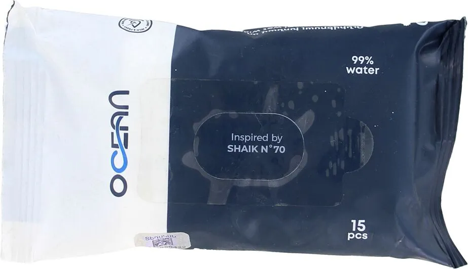 Wet wipes "Ocean Shaik N70" 15 pcs
