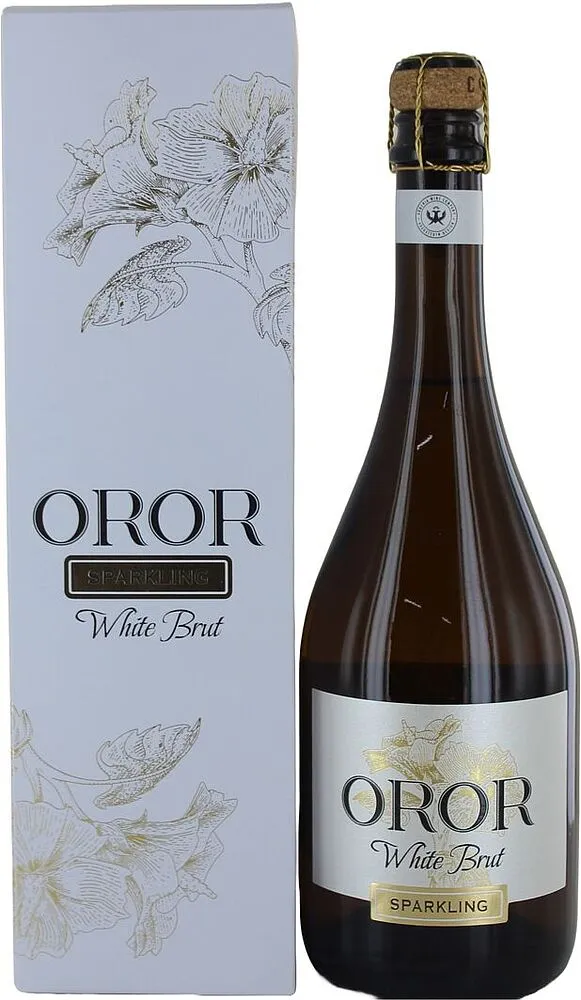 Вино игристое "Oror White Brut" 0.75л
