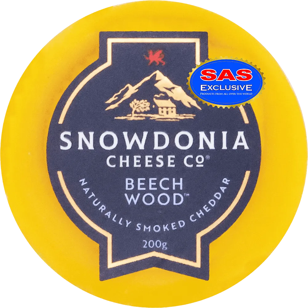 Smoked cheddar cheese "Snowdonia Cheese Beech Wood" 200g
