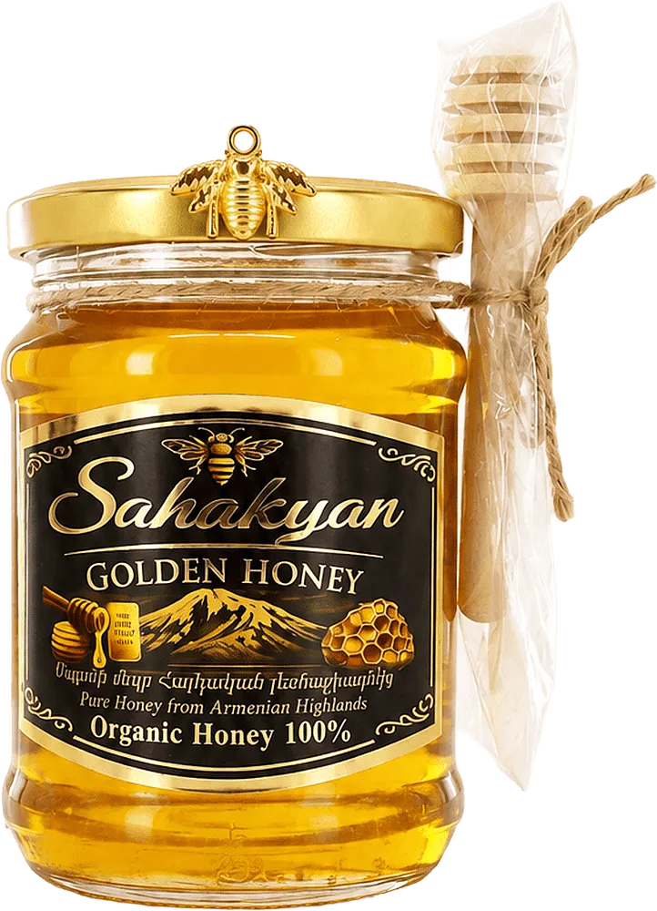 Մեղր օրգանական «Sahakyan Golden Honey Luxury Edition Organic» 320գ
