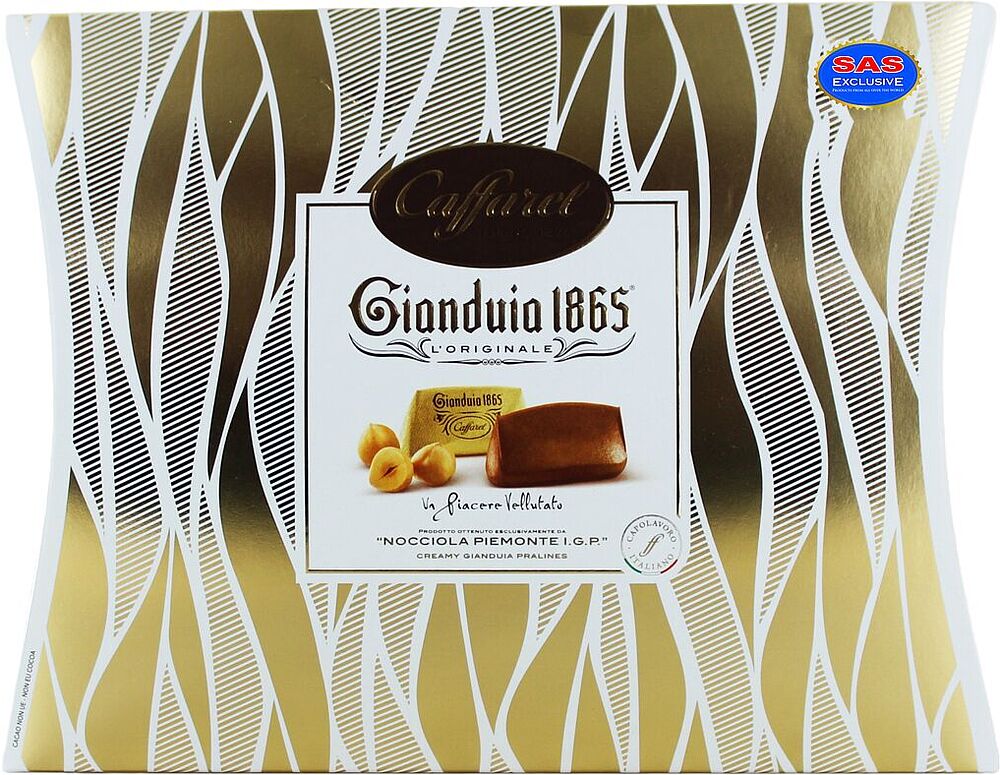 Շոկոլադե կոնֆետների հավաքածու «Caffarel Gianduia 1865» 350գ