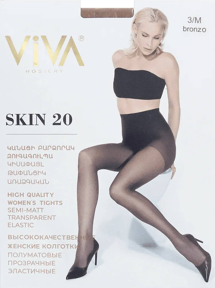Զուգագուլպա բրոնզագույն «Viva Skin 20 Den 3-M»
