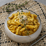 Pasta with carrot and Four cheese sauce