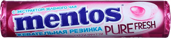 Chewing gum tutti frutti "Mentos" 15.5g 