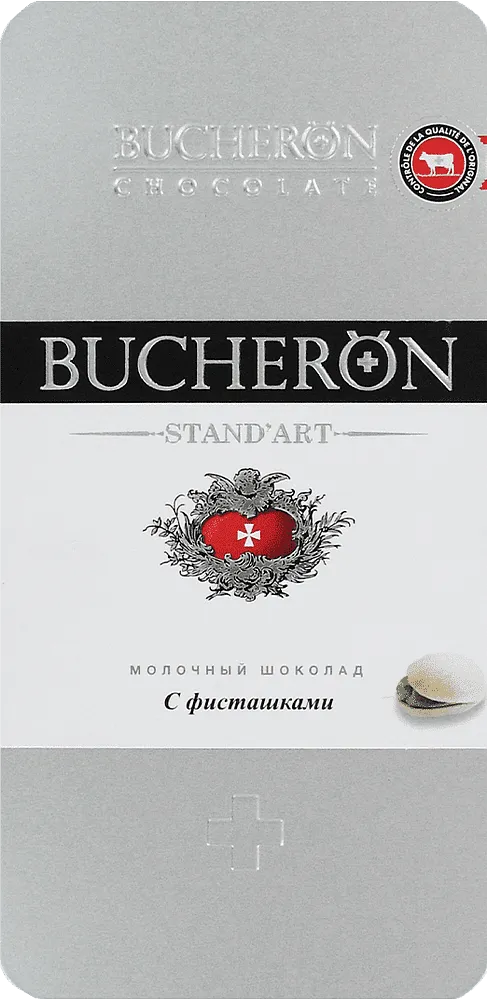 Chocolate bar with pistachios "BucheronStand Art " 100g