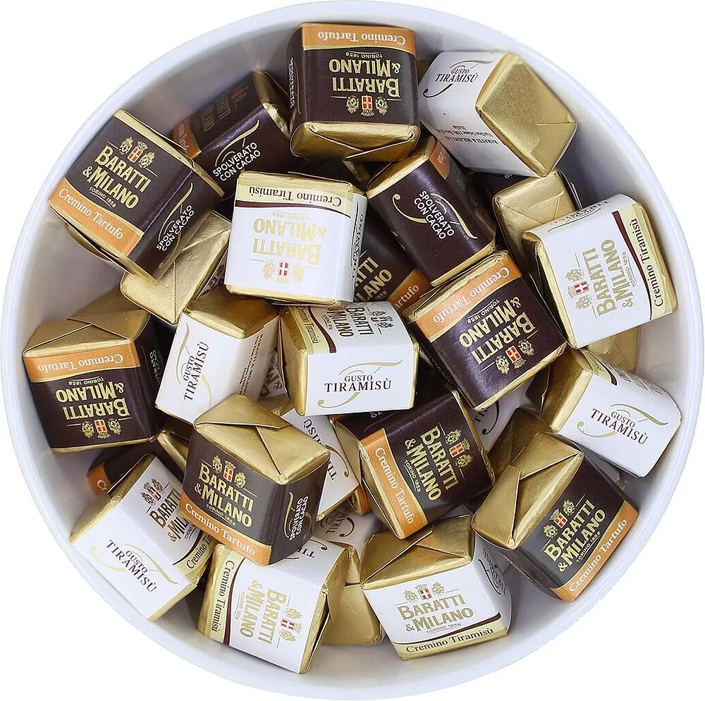 Chocolate candies "Baratti & Milano Tiramisu & Tartufo"