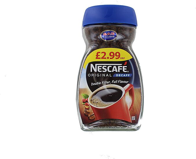 Кофе растворимый "Nescafe Original Decaff" 95г