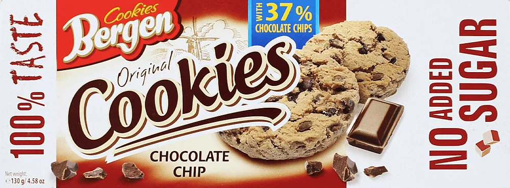 Cookies with chocolate pieces "Bergen Original" 130g
